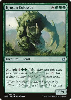 Krosan Colossus card from Masters 25