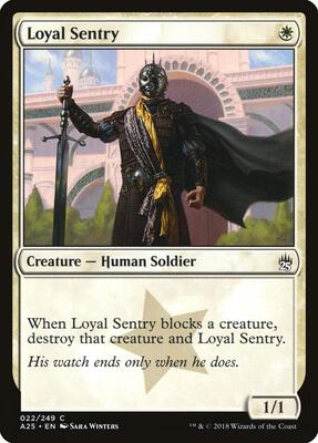 Loyal Sentry card from Masters 25