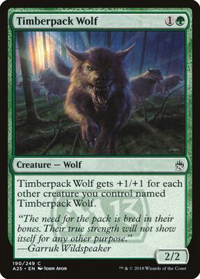 Timberpack Wolf card from Masters 25