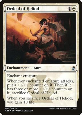 Ordeal of Heliod card from Masters 25