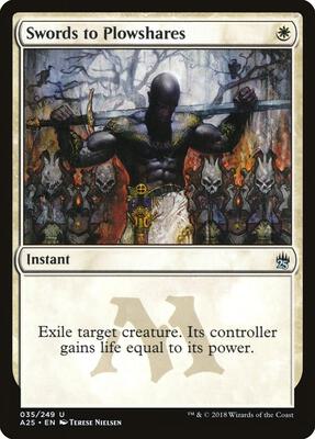 Swords to Plowshares card from Masters 25