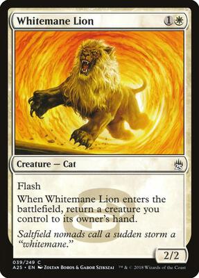 Whitemane Lion card from Masters 25