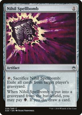 Nihil Spellbomb card from Masters 25
