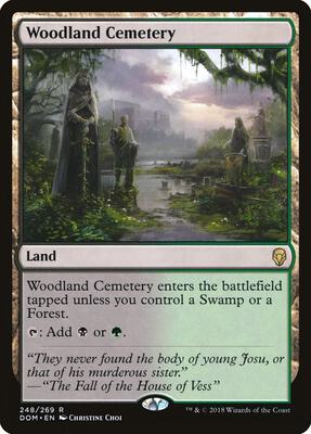 Woodland Cemetery card from Dominaria
