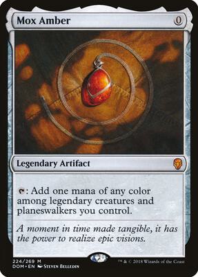 Mox Amber card from Dominaria