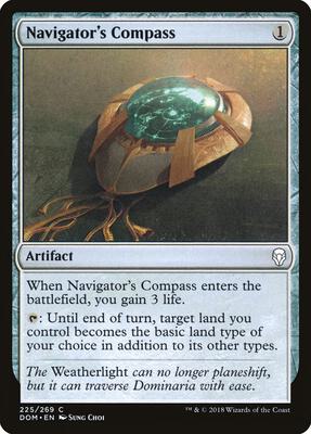 Navigator's Compass card from Dominaria