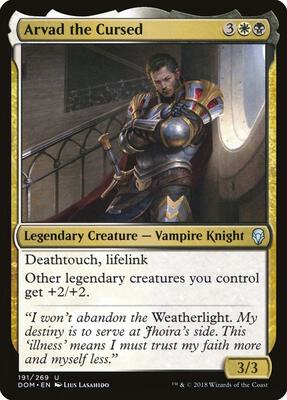 Arvad the Cursed card from Dominaria