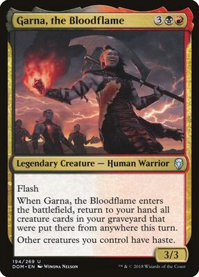 Garna, the Bloodflame card from Dominaria
