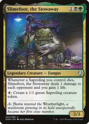 Slimefoot, the Stowaway card from Dominaria