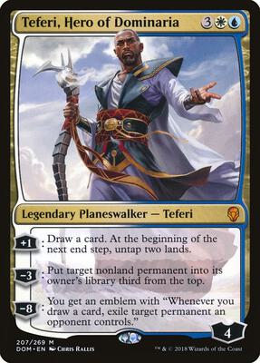 Teferi, Hero of Dominaria card from Dominaria