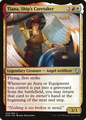 Tiana, Ship's Caretaker card from Dominaria