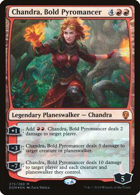 Chandra, Bold Pyromancer card from Dominaria