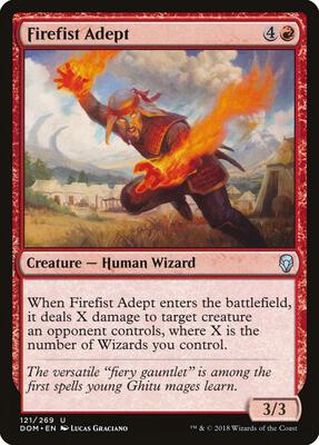 Firefist Adept card from Dominaria
