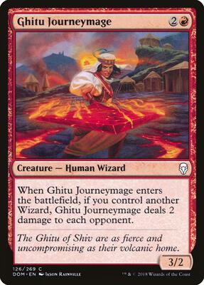 Ghitu Journeymage card from Dominaria