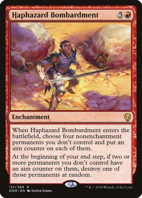 Haphazard Bombardment card from Dominaria