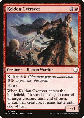 Keldon Overseer card from Dominaria