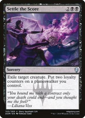 Settle the Score card from Dominaria