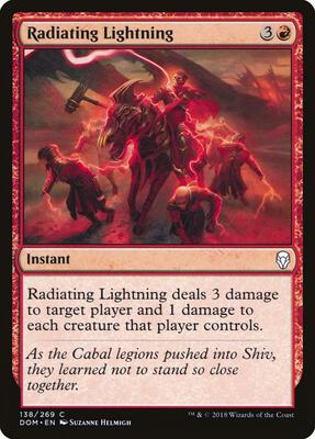 Radiating Lightning card from Dominaria
