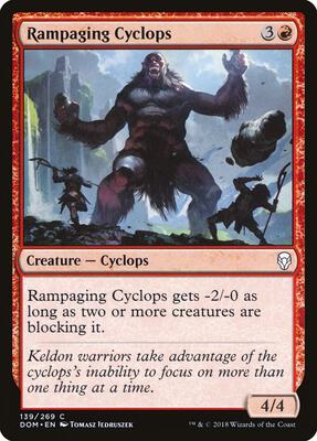 Rampaging Cyclops card from Dominaria