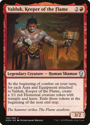 Valduk, Keeper of the Flame card from Dominaria