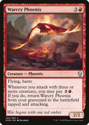 Warcry Phoenix card from Dominaria