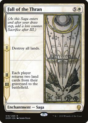 Fall of the Thran card from Dominaria