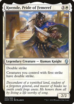 Kwende, Pride of Femeref card from Dominaria