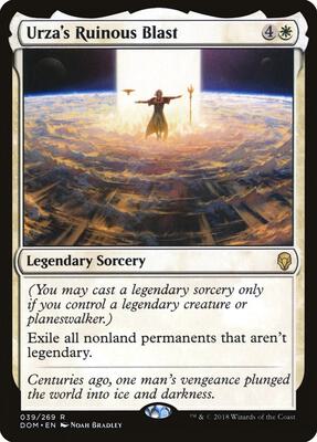 Urza's Ruinous Blast card from Dominaria