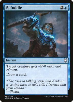 Befuddle card from Dominaria