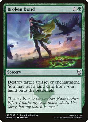 Broken Bond card from Dominaria
