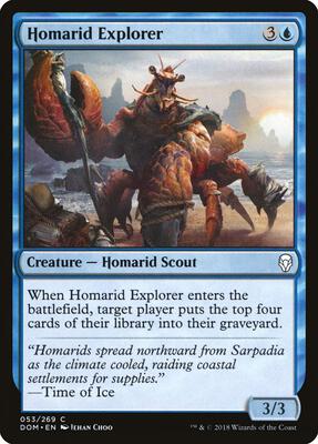 Homarid Explorer card from Dominaria