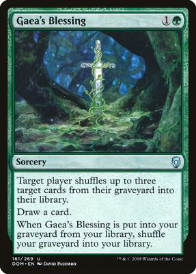 Gaea's Blessing card from Dominaria