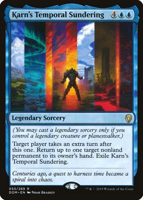 Karn's Temporal Sundering card from Dominaria