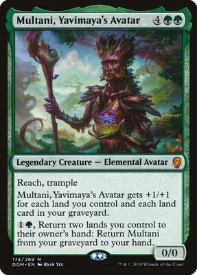 Multani, Yavimaya's Avatar card from Dominaria