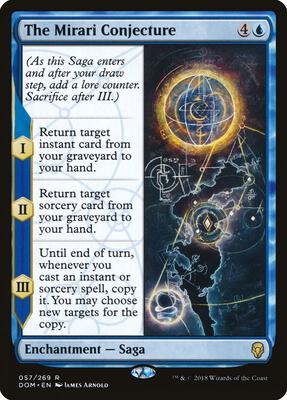The Mirari Conjecture card from Dominaria