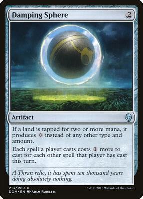 Damping Sphere card from Dominaria