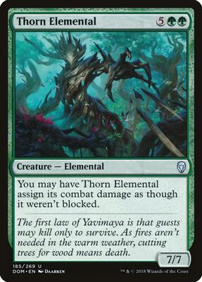 Thorn Elemental card from Dominaria