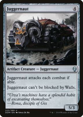Juggernaut card from Dominaria
