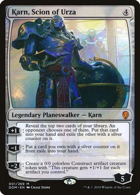 Karn, Scion of Urza card from Dominaria