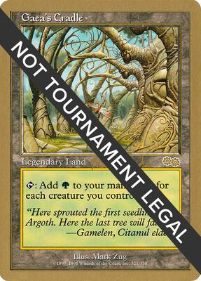 Gaea's Cradle - 1999 Matt Linde (USG) card from World Championship Decks