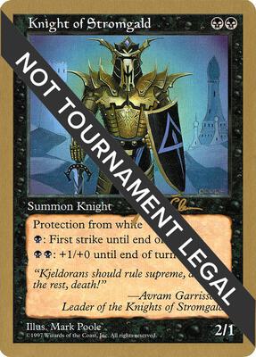 Knight of Stromgald - 1997 Jakub Slemr (5ED) card from World Championship Decks
