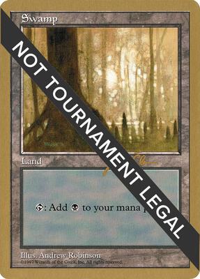 Swamp (445) - 1997 Jakub Slemr (5ED) card from World Championship Decks