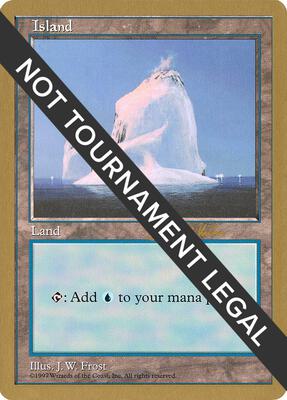 Island (428) - 1997 Janosch Kuhn (5ED) card from World Championship Decks