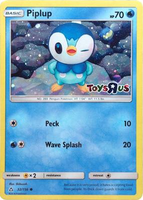 Piplup - 32/156 (Toys R Us) card from Miscellaneous Cards & Products