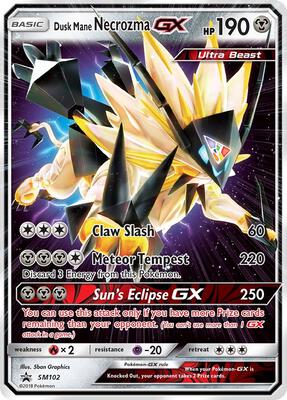 Dusk Mane Necrozma GX - SM102 card from SM Promos