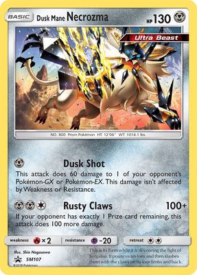 Dusk Mane Necrozma - SM107 card from SM Promos