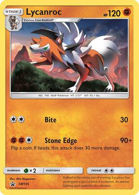 Lycanroc - SM105 card from SM Promos