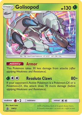 Golisopod - SM52 card from SM Promos