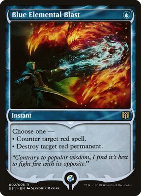 Blue Elemental Blast card from Signature Spellbook: Jace