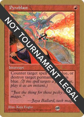 Pyroblast - 1997 Paul McCabe (5ED) (SB) card from World Championship Decks